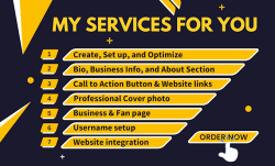 Let me create, set up, and optimize all your social media accounts professionally.